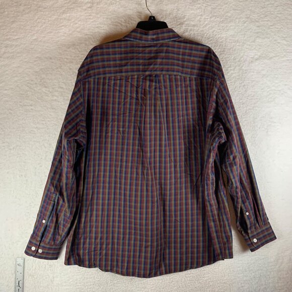 Duluth Trading Men's Relaxed Fit Long Sleeve‎ Untucked Button Down Shirt Size XL - Picture 6 of 8